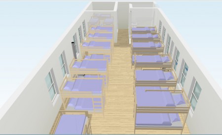 Plano 3D segundo piso del Refugio